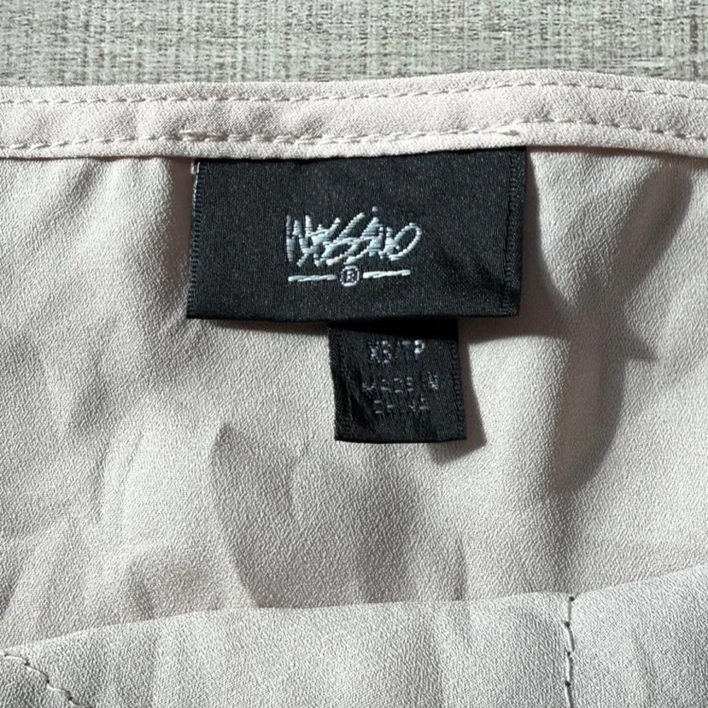 Y2K Mossimo Beige & Black Lace Trim Slip Tank‎ Top – Size XS